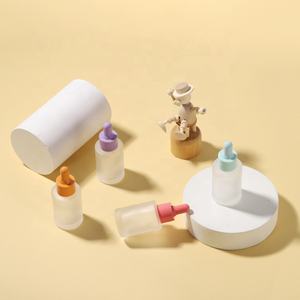 ขวดแก้วหยดขนาด 30 มล. พร้อมปิเปต ขวดแก้วทรงหัวกะโหลกสำหรับน้ำมันหอมระเหยขนาด 30 มล. 50 มล. พร้อมหลอดหยดสีชมพู - Product Image 3