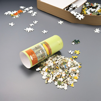 Couronne gagner personnalisé détournement enduit embout papier Tube boîte cylindre boîtes en carton sertissage rond Type boîte de rangement pour scie Puzzle