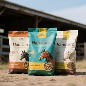 אריזת הזנת סוסים מותאם אישית כבד מזון לבעלי חיים מזון מזון עוף עוף תוכי עוף עוף עוף שקיות שקית סוס - Product Image 6