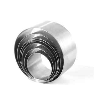 Moule à gâteau rond sans soudure en acier inoxydable de 5 cm de hauteur, D5/6/7/7,5/8/9/10 cm, avec différentes tailles pour la cuisson de gâteaux et mousses - Product Image 2