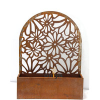 Oniya Panel privasi pohon baja Corten dengan rencana besar Pot bunga dalam ruangan pagar warna kustom ornamen taman
