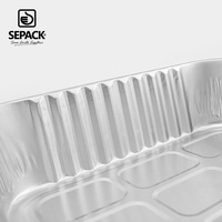 Conteneurs alimentaires en aluminium argenté en gros, 760 ml, 178 x 136 mm, pour restaurants et services de traiteur, vente en gros