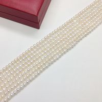 Bijoux en perles d'eau douce naturelles, perles en vrac de forme ronde Aaa de 6mm