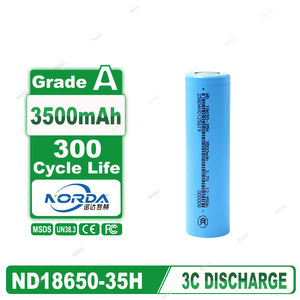 Sel Baterai NORDA Setara 18650 NMC 3.7V 3500mAh 3C Peak Max Runtime Untuk Senter, Lampu Kepala, dan Kipas Genggam - Product Image 1