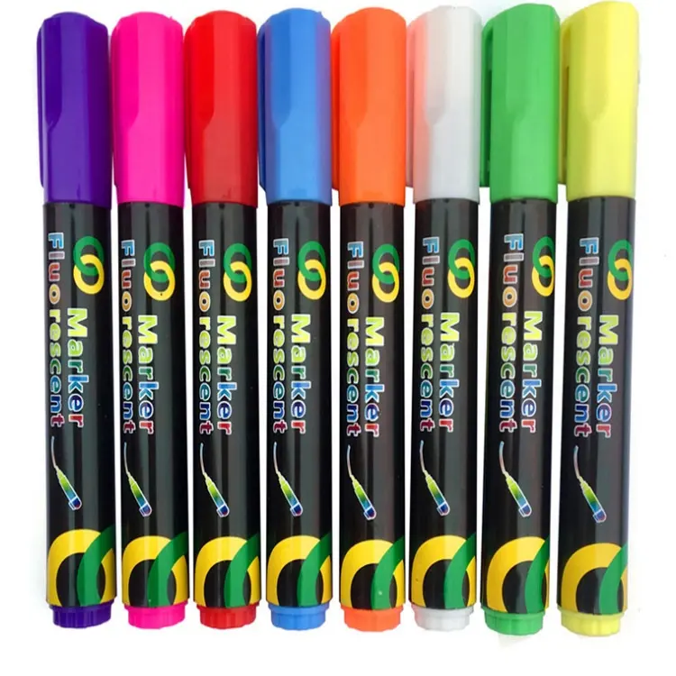 Resaltador borrable de Color Flash creativo para bolígrafos fluorescentes, marcador de tiza líquida, papelería, novedad