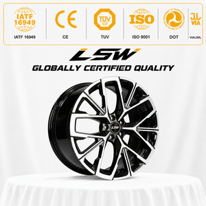 LSW LS8059 Blade Multi‑Spoke Gloss Black Machined Face Car <b>Wheels</b>, Fully Custom PCD ET Center Bore Size, Universal For All Car - Product Image 3