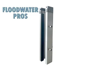 Supports muraux résistants à la corrosion, supports de poteau à deux boulons de 16 pouces pour systèmes de barrières anti-inondation - Product Image 3