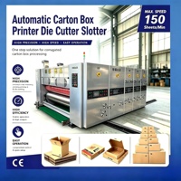 Machine à découper rotative Computer1420 pour carton ondulé, impression 2 couleurs, rainurage, fabrication de boîtes personnalisées pour la logistique et les boîtes électriques