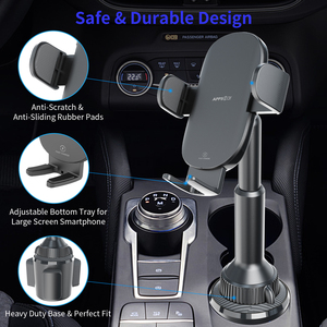 Supporto universale flessibile per telefono con ventosa, rotazione a 360 gradi e sgancio rapido per finestrino/pannello auto - Product Image 3