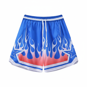 Respirant de qualité supérieure Logo personnalisé décontracté Flexible Active Mesh Fabric Sports Short mesh Polyester Basketball Wear mesh shorts - Product Image 1
