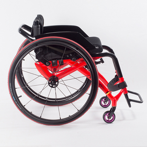 Fauteuil roulant de sport de course 24 pouces en fibre de carbone super léger professionnel avec coussin de siège confortable et respirant - Product Image 2