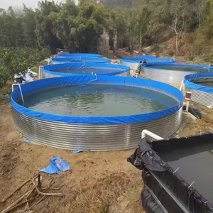 Tanque de Peces de Lona de PVC con Marco de Acero Galvanizado, Fácil de Instalar y Transportar, para Acuicultura/Piscicultura, Venta al por Mayor - Product Image 2