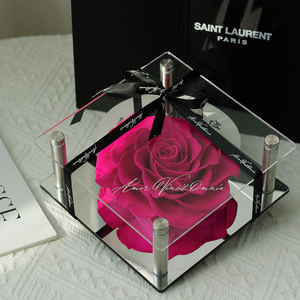 Lovebay, venta al por mayor, lujo, grandes rosas eternas, flores preservadas, <span class=keywords><strong>regalo</strong></span> de San Valentín, rosas preservadas reales para siempre en caja acrílica - Product Image 3