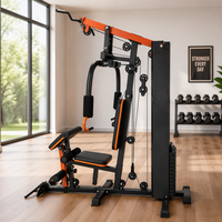 Gymnase compact à domicile avec pile de poids de 68 kg, équipement de fitness multi-gym à station unique pour usage domestique