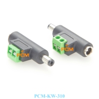 5.5*2.1 CCTV caméra alimentation connecteur cc vis prise adaptateur cordon femelle Jack 50V 2A mâle CCTV accessoires connecteur cc