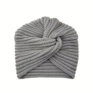 Bonnet turban tricoté pour femme, couvre-chef noué, bonnets d'hiver chauds, bonnets torsadés style bohème, bonnets de nuit et de chimiothérapie - Product Image 4