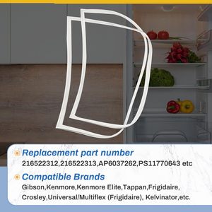 Joint de porte de congélateur 5304507199, joint de porte de réfrigérateur 216522312 216522313, pièces d'étanchéité pour réfrigérateur - Product Image 4