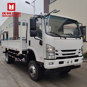 Cheap New White 4x2 Low-<b>side</b> <b>bed</b> Fence Truck Cargo Light Duty ISUZU New LHD RHD 7 Meters Lorry Trucks - Product Image 4