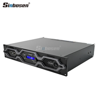 Amplificateur de puissance DSP SR2-4500 Version Noire 4500W 2U 2 canaux Classe D pour la scène - Amplificateur DSP de performance