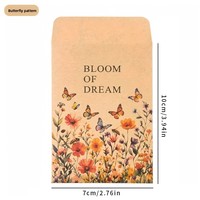 Amplop Hadiah Dompet Perekat Sendiri dari Kertas Kraft dengan Cetak Digital untuk Kemasan Penyimpanan Biji Bunga Rapeseed