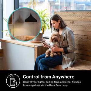 Interruptor inteligente regulable estándar de EE. UU., unipolar, de policarbonato, requiere cable neutro, Wi-Fi de 2.4GHz, compatible con Alexa y Google Home, no requiere hub. - Product Image 5