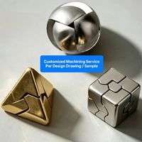 Jouet de bureau exécutif anti-stress personnalisé OEM, cube magnétique carré en acier inoxydable, gadget cool, modèle de puzzle magnétique