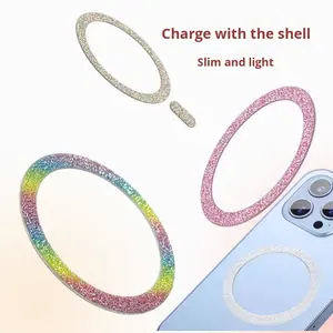 Adesivo Universale Ultra-sottile Lucido Senza Anello Magnetico in Metallo per Samsung <span class=keywords><strong>iPhone</strong></span> 13 14 - Product Image 4