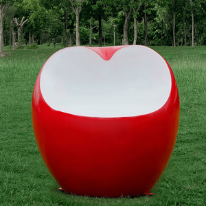 Sillas de Resina Personalizadas con Forma de Manzana, Adornos para Asientos en Centros Comerciales y Parques - Product Image 5