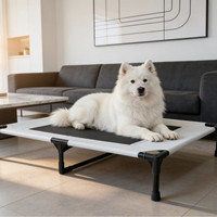 Vente directe usine – Lit de couchage simple noir pour animaux de compagnie, détachable et pliable, pour chiens, chats et petits animaux – Niche confortable en Spandex