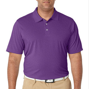 Chemises de golf athleisure pour hommes, logo personnalisé, tissu tricoté, service ODM, respirant, manches courtes, couleur unie, extensible - Product Image 4