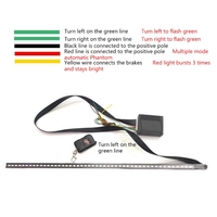 Tira de Luces LED RGB de Alta Calidad de 22 Pulgadas 5050 con 48 Bombillas LED, Efecto Estroboscópico Knight Rider + Control Remoto para Automóviles
