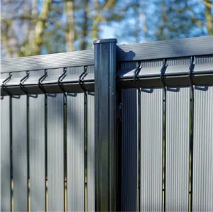 PVC sert gizlilik çıtaları plastik çit dolgu sürdürülebilir Anti-UV dikey şerit