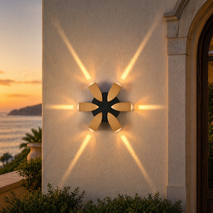 KAIFAN Modern Home 2w 3w 4w <span class=keywords><strong>5w</strong></span> 6w 8w Lampes murales LED étanches pour extérieur, jardin et clôture, éclairage haut et bas - Product Image 1