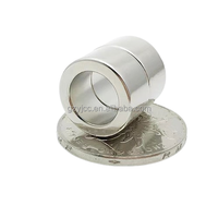 Magnet Cincin Neodymium Super Kuat Ukuran Kustom NdFeB Magnet Cincin Magnetik Teraksial Magnet Permanen Tanah Jarang Grosir
