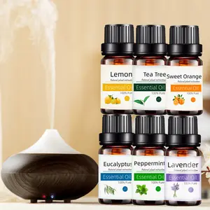 Grosir Minyak Esensial Terapi Murni Alami Organik 10Ml Pohon Teh Mawar Lavender Penyebar Aroma Botol Parfum Aromaterapi