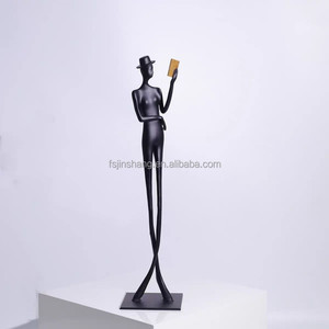 Statue d'<span class=keywords><strong>homme</strong></span> de lecture en métal moderne JINS décor de bureau élégant <span class=keywords><strong>pour</strong></span> salon <span class=keywords><strong>chambre</strong></span> hall d'hôtel | ornement d'étagère de bureau d'étude - Product Image 1