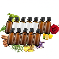Huile Essentielle d'Aromathérapie au Romarin Pure Nature en Bouteille en Verre pour Diffuseur, Anti-Âge, Soin du Visage, du Corps et des Cheveux