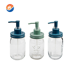 Vidro Mason <span class=keywords><strong>Jar</strong></span> Sabonete Líquido com Tampa Parafuso e Bomba - Product Image 1