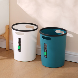 Cubo de Basura Cilíndrico Shedcang de 0.3 kg con Tapa Abierta para Interiores, Hogar, Oficina, Cocina y Baño - Product Image 1