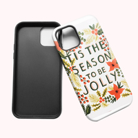 Coque de téléphone 2-en-1 vierge pour sublimation 3D, en PC et TPU, pour impression par transfert thermique, personnalisation photo DIY