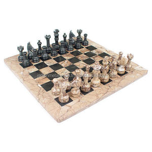 Attractive Design Marble Chess Board Handmade Makrana Marble Chess Customized Shape Chess Board at <b>Best</b> Price - Product Image 2