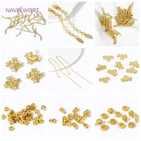 Fermoirs magnétiques ronds plaqués or 18 carats en laiton incrusté de zircon pour bracelets/colliers, accessoires de fabrication de bijoux DIY
