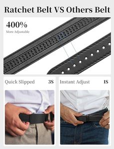 Accesorios para Cinturones Automáticos Gina, Riel de Trinquete Interno de Plástico, Utilizado en Cinturones Automáticos de Trinquete, Sin Orificios - Product Image 6