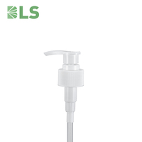 Personnalisation - Pompe Distributrice de Lotion en Plastique Blanc et Noir 24mm 28mm - Convient aux Flacons de Gel Douche et de Shampooing