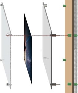 Cadres en verre pour certificats d'honneur A3/A4/A5 en gros - Présentoirs en verre argenté pour documents, récompenses et diplômes - Product Image 3
