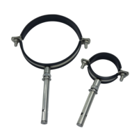 Collier de serrage en acier inoxydable 304 201 avec vis d'expansion pour tuyau de drainage en PVC, fixation rapide pour tuyau de drainage