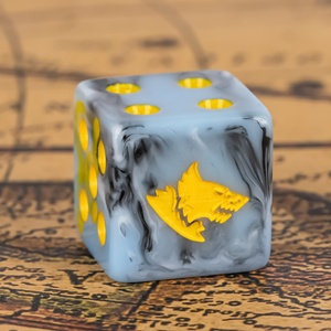 Faccub Tùy Chỉnh D6 Dnd RPG Trò Chơi Xúc Xắc Logo Nhựa Acrylic Nhựa Mờ Xúc Xắc Tùy Chỉnh Hộp Xúc Xắc Với Tùy Chỉnh Bao Bì - Product Image 4