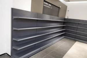 Étagères de supermarché robustes double face, rayonnages métalliques perforés réglables à montage rapide - Product Image 6