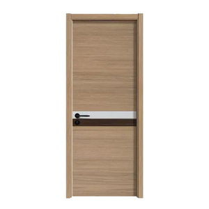 Puerta Interior <span class=keywords><strong>de</strong></span> <span class=keywords><strong>Madera</strong></span> Moderna con Diseño <span class=keywords><strong>de</strong></span> Placa <span class=keywords><strong>de</strong></span> Cristal <span class=keywords><strong>de</strong></span> Carbono, sin Pintura, <span class=keywords><strong>para</strong></span> Escuelas, Hoteles, Hogares y Dormitorios, Suministro Directo <span class=keywords><strong>de</strong></span> Fábrica al por Mayor - Product Image 1