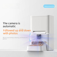 Distributeur automatique intelligent pour animaux de compagnie 6L avec caméra, contrôle via application WiFi 5GHz 2.4GHz 142 °   Vision nocturne grand angle et double alimentation